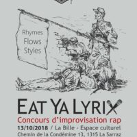 13/10 – EAT YA LYRIX (concours impro. rap)