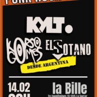 14/02 – KORSO GOMES + EL SOTANO + KYLT (punk)
