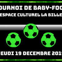 19/12 – TOURNOI DE BABY-FOOT