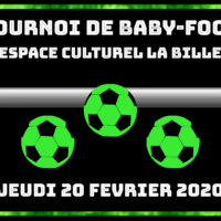 20/02 – TOURNOI DE BABY-FOOT