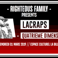 INFO: 01/03 – LACRAPS + QUATRIEME DIMENSION